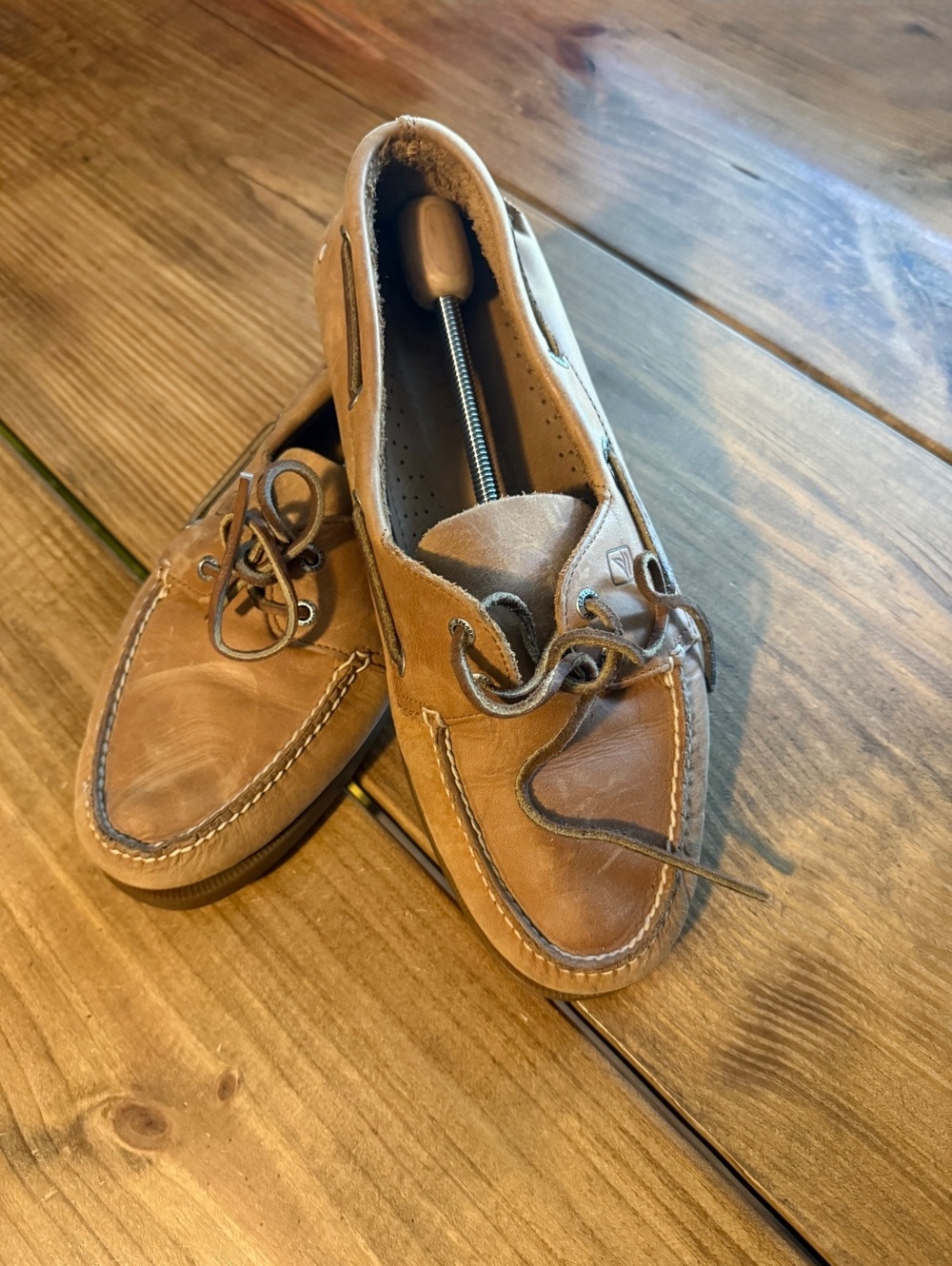 Sperry Top-Sider Men's Leather Boat Shoes Size 11 W Brown